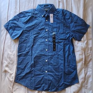 Banana Republic Factory Shirt - Blue - Size Medium - Slim Fit Soft Wash